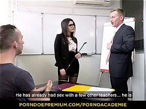porn ACADEMIE - educator Valentina Nappi MMF 3some