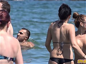 huge mounds first-timer sans bra nasty teenagers hidden cam Beach movie