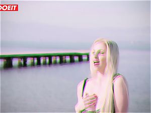 LETSDOEIT - ash-blonde Thot plowed firm By the Beach